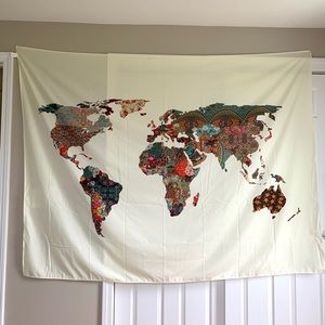 Urban Outfitters World Map Tapestry
